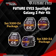 Future Eyes Galaxy X80 X100 Z4 Combo Spotlight 220W 280W Big Bike LED Lamp IP67 Set