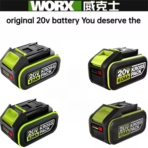 Original WORX battery 20V 6Ah/8Ah power tool series compatible with WA3016 WA3023 WA3054 WA3027 Fast
