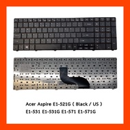 Keyboard Acer Aspire E1-521 E1-521G Black EN English Free Thai-English Stickers