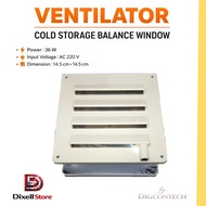 Cold Storage Ventilator - Cold Room Ventilator 36W AC220V size 14.5x14.5 cm