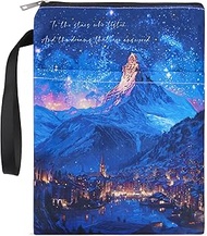 VeloKomo Acotar Gifts Book Sleeve - Watercolor Starry City Books Covers for Paperbacks Portable Navy