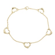 【二手】蒂芙尼 (Tiffany & Co.) 鏤空5心圖案手鍊，腕圍 18.5 厘米，18K（黃金）鏤空5心圖案手鍊