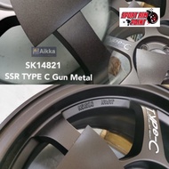 AIKKA WL55 SK14821 SSR Type C GUN METAL  / Car Body Motor Sport Rim Touch Up Paint/ Aerosol Spray Ti