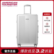 S-6💘Samsonite American Travel Luggage20/24/28Aluminium Frame Luggage-Inch Universal Wheel Boarding Password Suitcase TJ4