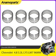 Engine Parts Piston Rings Set 96mm Fit 4.8 5.3 L LY5 LM7 For GM Savana Chevrolet Express LS 4.8L 5.3