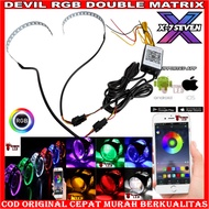 X-7SEVEN - HIGH QUALITY PREMIUM 360 DOUBLE LED RGB EYEDEVIL