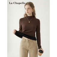 Lasher Bell Women's Autumn-Winter Fleece-Lined Turtleneck Coat