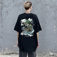 Newwestern Oversized Tshirts Panda Print Street Tshirts 2023 Newest Trending White Tshirts Black Tsh