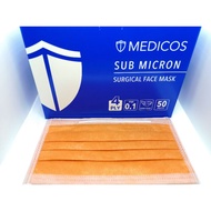 Medicos 4ply Surgical Face Mask [Orange]