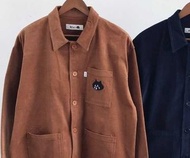 日單 驚訝貓 刺繡 燈心絨 短版外套