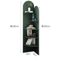 全城熱賣 - 客廳牆角轉角櫃書櫃（原野綠）【長40cm*寬40cm*高180cm】