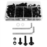 (LAU0) 158PCS Universal Motorcycle Fairing Screws Nuts Kit Moto Body Work Bolts Screw for Yamaha YZF