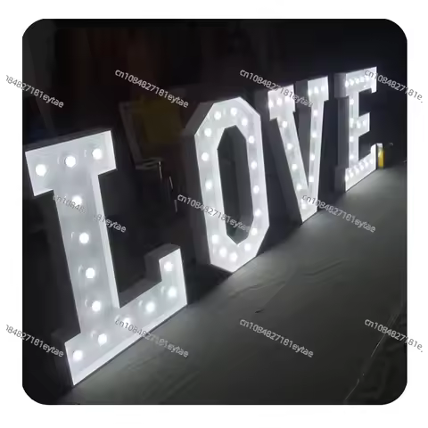 Decor Marry Me Lights Marquee Letter 3Ft 4ft Big Numbers Giant Light up Letters Led Marquee Alphabet