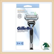 吉列 Gillette SkinGuard吉列紳適剃鬚刀1刀架1刀頭，雙重潤滑精準修剪， 專為敏感肌膚剃鬚刀，減少刺激紅腫， 紳適系列剃鬚刀，手動剃鬚刀，鋒隱/無感電動適用，刮鬍替換刀，吉列原裝正品
