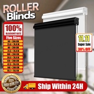 100% Blackout Roller Window Shades 140×200cm Korean Window Roller Blind for Home Office
