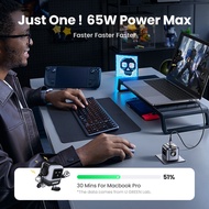 UGREEN Uno 65W GaN Charger 3Ports 2C1A- 65W Fast Charger for Samsung S26 Ultra S25 Ultra iPhone 16 P