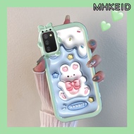 MHKEID Casing Ponsel untuk Samsung A02s A03s M02s F02s A03 Core A04 M04 F04 A04E Case pola kelinci p