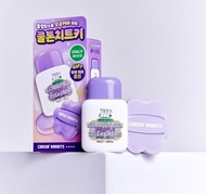 CHASIN’ RABBITS All About Blur Purple Cover Cream 35g Set (+Giant Flower Puff)