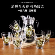 Household Printed Cold Kettle Juice Tie Kettle with Handle Cold Water Cup Thickened Tempered Glass K
