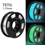 500g Transparent Night Glow Blue 3D PETG Printer Filament 1.75 mm 3D Printing Materials Consumables