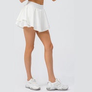 Women's Sport Trouser Skirt Running Skirt With Inner Shorts Tennis Hockey Skirt