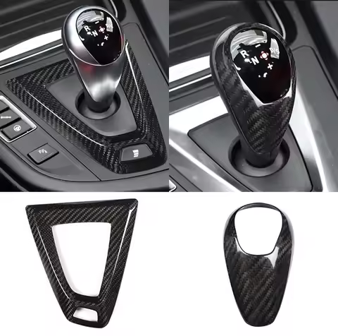 For BMW F80 F82 F87 M3 M4 M2 M5 F83 F85 X5M F86 X6M F13 Real Carbon Fiber Car Gear Shift Knob Cap Co
