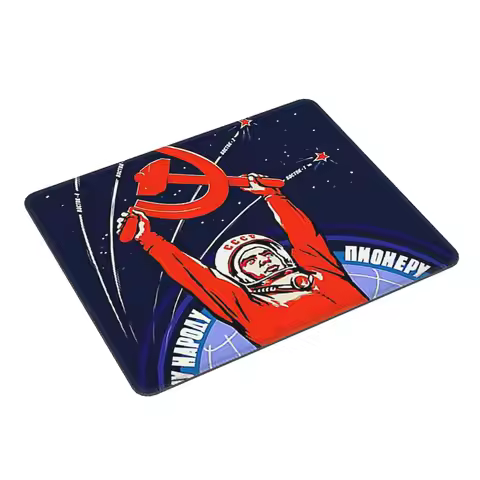 Soviet Propaganda. Yuri Gagarin Mouse Pad Computer Keyboard Mouse Mat Gamer PC Laptop Desk Mat Offic