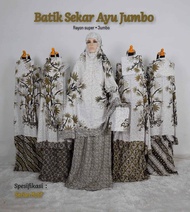 BISA COD/ BAYAR DITEMPAT| Mukena Rayon Jumbo Motif Batik Mukena Bali Dewasa Mukena Katun Jumbo Muken