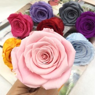 Flower Shopkeeper Preserved  Flower DIY Material Grade A 5-6cm  Rose Handmade Glass Cover Gift Box Car Hanging