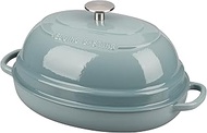 Enameled Oval Cast Iron Dutch Oven Pot with Lid, Bread Dutch Oven for Sourdough Bread Baking, Dutch 