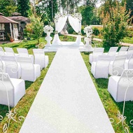 【New】White Sequin Carpet Pink Glitter Runway Carpet Long Sparkly Runner For Aisle Decor Wedding Cere