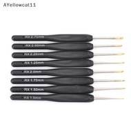 AA 8Pcs/set Black Knitg s Crochet Hooks for Knit DIY Craft Loom Tool SG