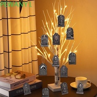 PEWANY1 16pcs Halloween Tombstone Pendant, Mini Scary Graveyard Tombstone Signs, Tombstone Decoratio