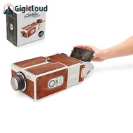 DIY 3D Projector Cardboard Mini Smartphone Projector Light Novelty Adjustable Mobile Phone Projector Portable Cinema