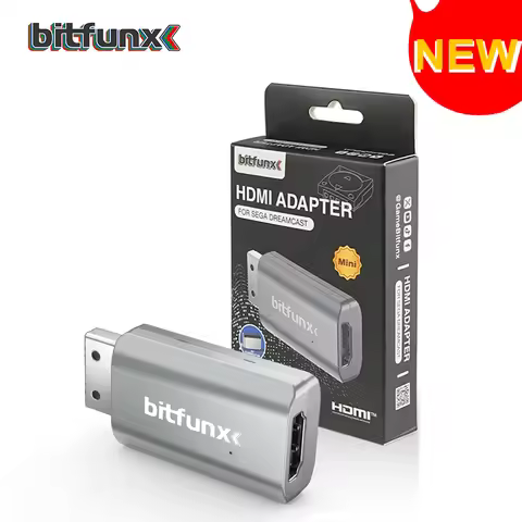 Bitfunx MINI DC HDMI Adapter VGA to HDMI Video Audio HDTV Converter For DreamCast Console All Versio