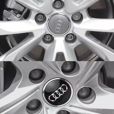 For Audi A1 A3 A4 A5 A6 A7 4pcs 60/61/68/69mm Car Wheel Center Hub Cap Rim Cover For Audi C7 C6 C5 B
