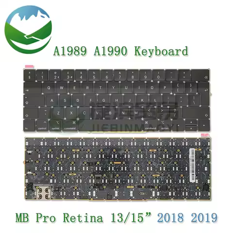 Laptop US/UK/TR/SP/RU/PT KR/IT/GR/DE/FR Keyboard for MacBook Pro Retina 13" A1989 15" A1990 Keyboard