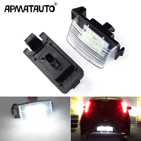 2Pcs Canbus LED Number License Plate Lamp White For Nissan GT-R (R35) Cube Leaf 370Z 350Z Sentra 200