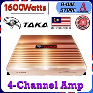 High Performance Car Amplifier 1600Watts 4-Channel TAKA High Power Amp MA-H504 Suitable for car spea