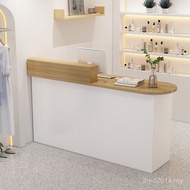Simple Cash Register Table Beauty Salon Barber Shop Front Desk Reception Desk Small Bar Modern Cloth