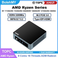 TOPC AMD 6000 Series AMD R7 7730U/R5 7530U/R9 5900HX/R7 5800U/R7 5700U/R5 5600U DDR4 PCIE3.0 Gaming 