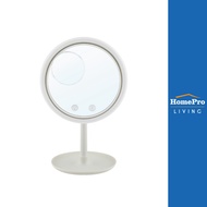 HomePro กระจกส่องหน้าLED+พัดลม MOYA 20F001 สีขาว