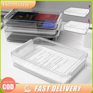 A4 Paper Storage Box Transparent Documents Storage Desk Organizer Case Multifunctional Dustproof Sto