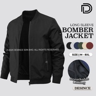 🇲🇾 DESINCE Men Jacket Long Sleeve Man Outerwear Coat Black Blue Green Jackets Men Top Jaket Lelaki M
