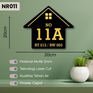3d Embossed Acrylic House Address – Weatherproof Minimalist Custom License Plate