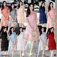 TW5952 Lace Dress With Bell Sleeves