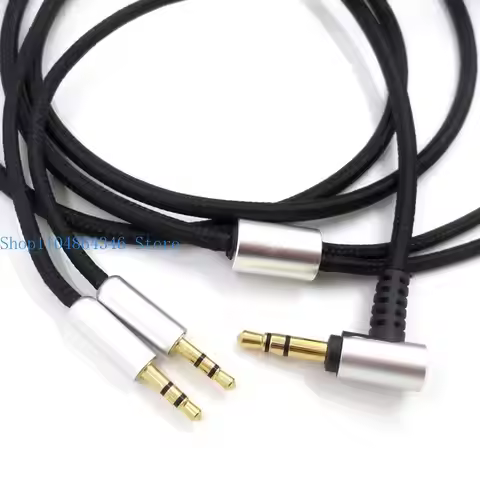 652F Headphone Microphone Cable Cord 3.5mm Clear Sound 47 inch 1.2m Long for Sol Republic Tracks V10