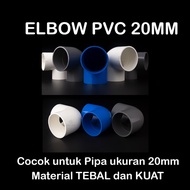 PVC ELBOW FITTING 20mm L PIPE CONNECTOR 20 mm