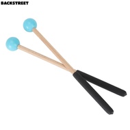 BACKSTREET ​Multifunctional Mallet​, ​8 Inch Length White/Blue/Black Percussion Mallet​, ​Wood Handl