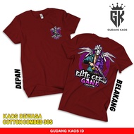 Fashion Gudang Kaos FF Elite Cees Gank Version Rapper Wings Baju Free Fire Men Cotton